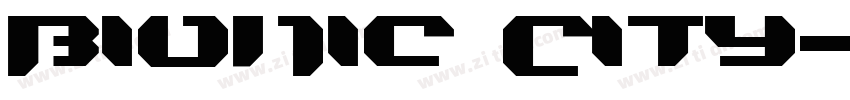 Bionic City字体转换